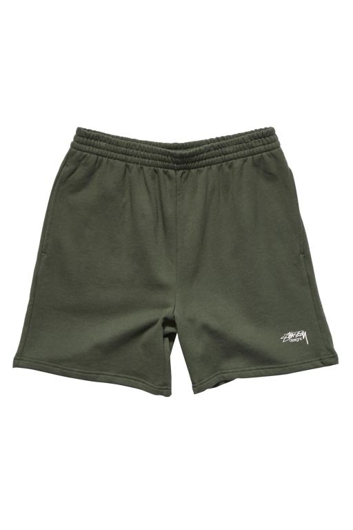 Stussy Mens Designs Terry Shorts Green - YDMAN8075